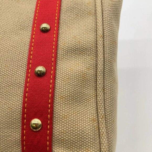 Authentic Louis Vuitton Antigua Red Caba MM W/Box Tote Bag - Picture 11 of 15